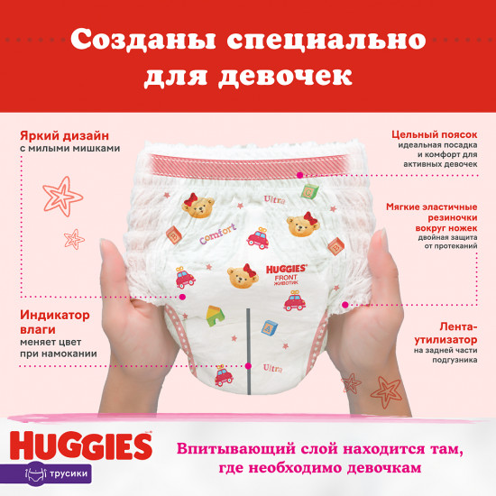 Трусики-подгузники для девочек