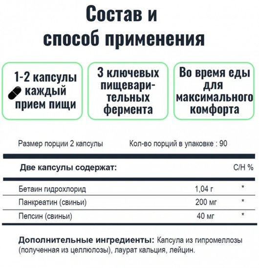 Ферменты для пищеварения