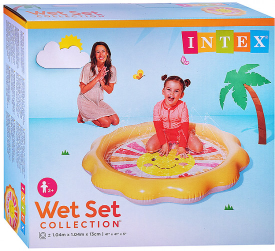 Надувной бассейн с брызгами «Солнышко»