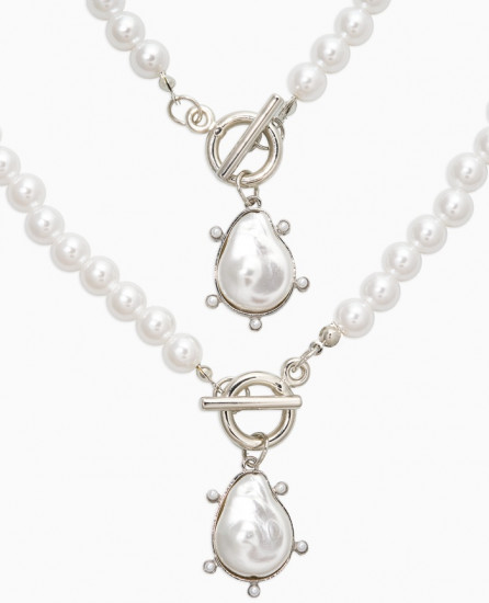 Комплект украшений «Жемчуг. Подвеской барочная жемчужина»
