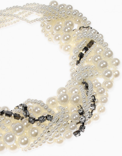 Комплект украшений «Жемчужный со стразами»