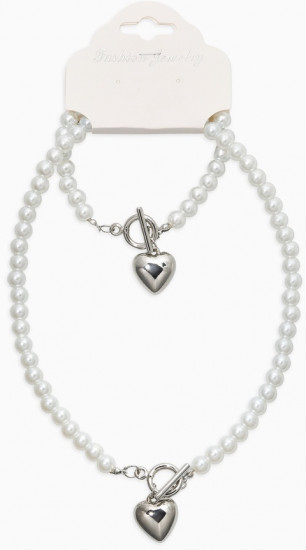 Комплект украшений «Жемчуг. Сердце»