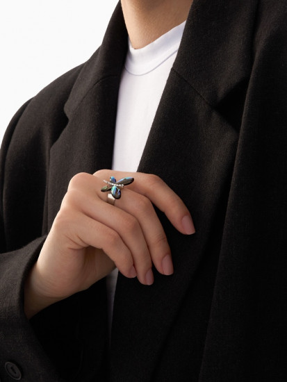 Кольцо безразмерное «Бабочка»