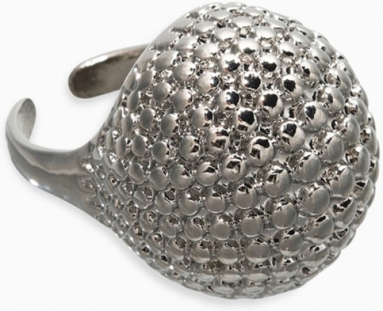 Кольцо металл «Шар сетка»