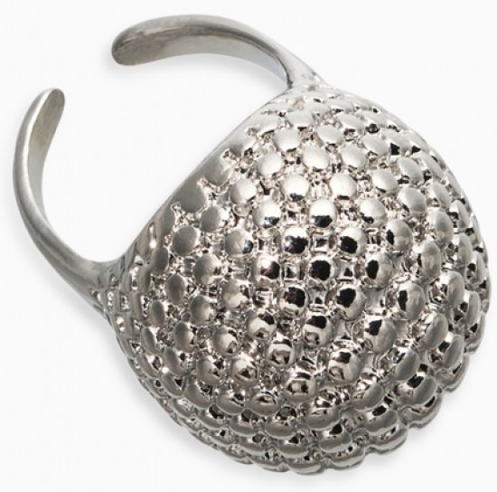 Кольцо металл «Шар сетка»