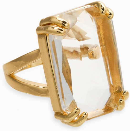 Кольцо с камнем «Империя. Прямоугольник с гранями»