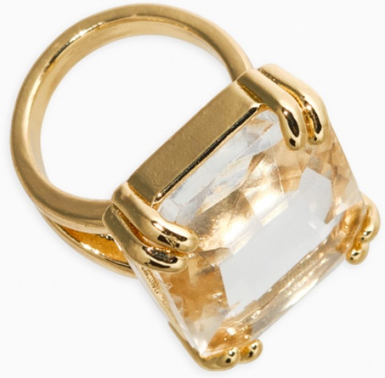 Кольцо с камнем «Империя. Прямоугольник с гранями»