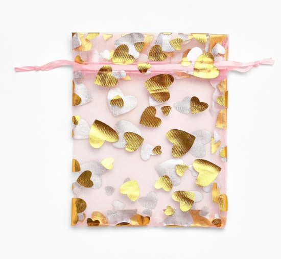 Набор мешочков подарочных «Сердечки»