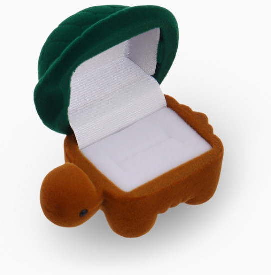 Футляр бархатный под серьги/кольцо «Черепашка»