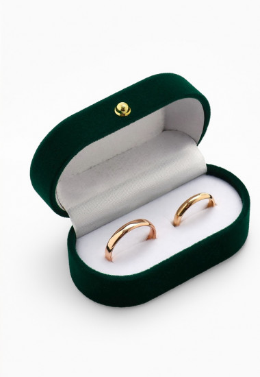 Футляр бархатный под серьги/ кольца/запонки