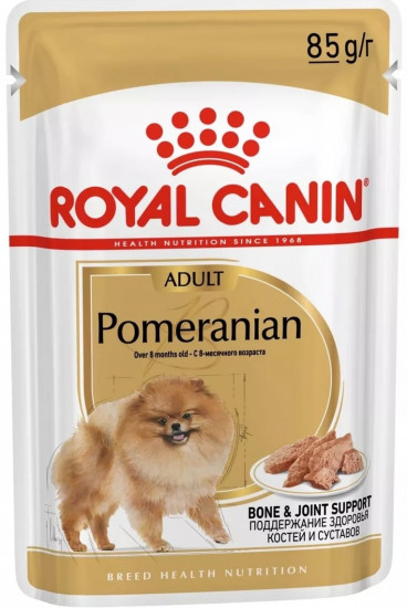 Набор паучей для взрослых собак породы померанский шпиц «Pomeranian Adult. Паштет»