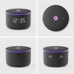 Колонка Станция Мини 3 Про с часами (YNDX-00059BLK) - Фото 1