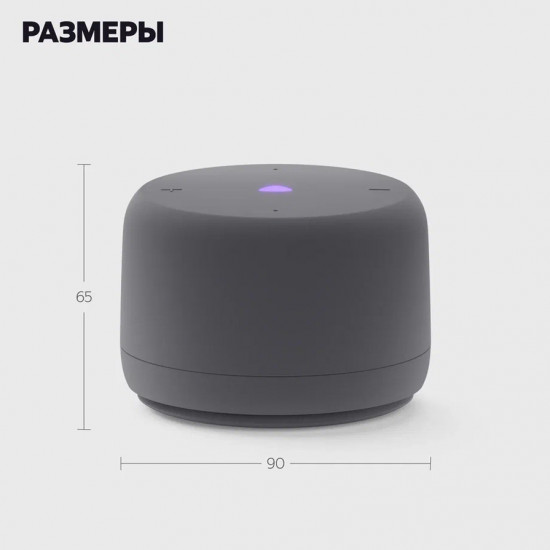 Умная колонка Станция Лайт с Алисой без часов G2 (YNDX-00028GRY)