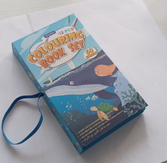 Набор для творчества и раскрашивания Colouring Book Set «Книга-раскраска Подводный мир»