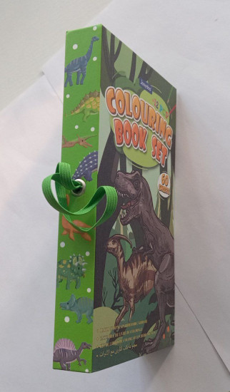 Набор для творчества и раскрашивания Colouring Book Set «Книга-раскраска Динозавры»