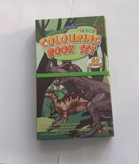 Набор для творчества и раскрашивания Colouring Book Set «Книга-раскраска Динозавры»
