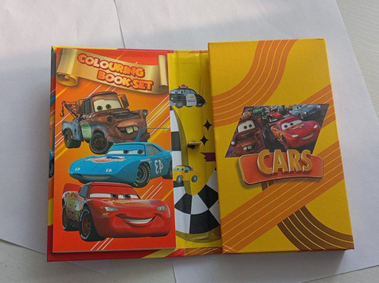 Набор для творчества и раскрашивания Colouring Book Set «Книга-раскраска Тачки»