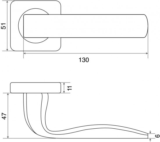 Ручка раздельная