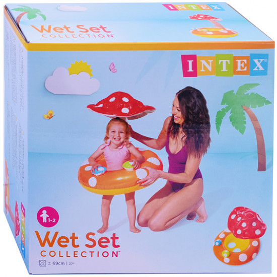 Круг надувной с навесом «Гриб»