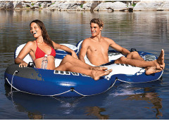 Круг надувной двухместный с баром для напитков «Речной спуск» - Фото 2