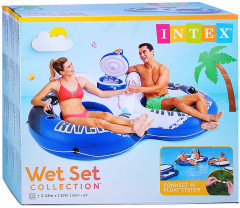 Круг надувной двухместный с баром для напитков «Речной спуск» - Фото 3