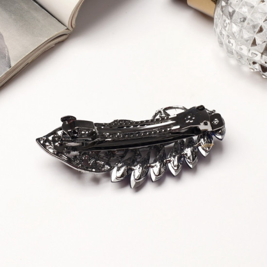 Заколка-автомат для волос «Синий туман»