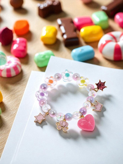 Браслет детский «Принцесса с цветами»