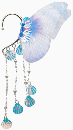 Серьги каффы детские «Крылья»