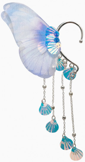 Серьги каффы детские «Крылья»