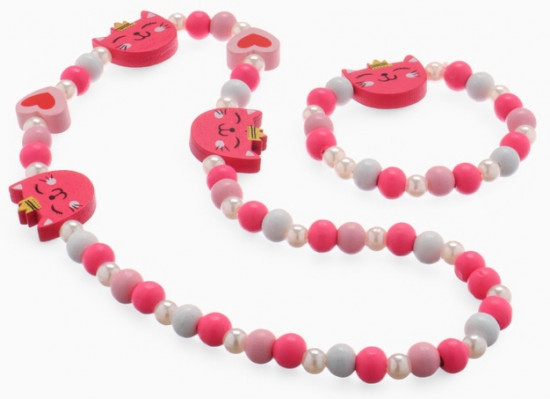 Набор детских украшений «Кошечка в короне»