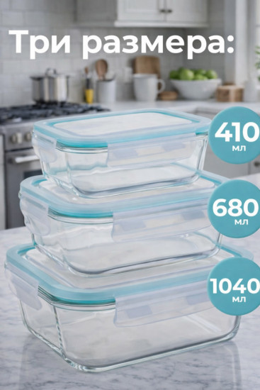 Набор контейнеров для хранения продуктов