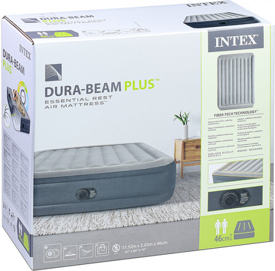 Кровать надувная со встроенным насосом «Essential Rest Airbed»