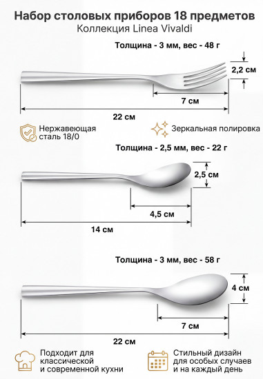 Набор столовых приборов «Vivaldi»