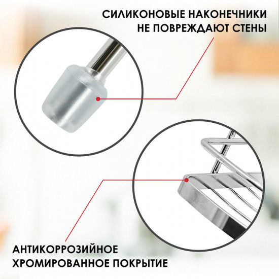 Полка на рейлинг угловая