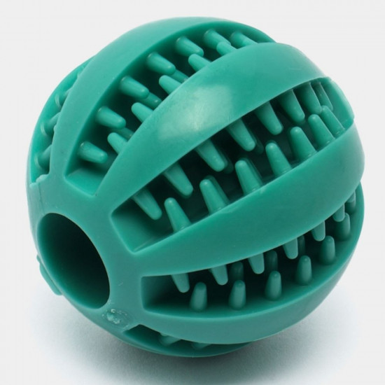 Игрушка-мячик для собак с отверстиями под лакомства