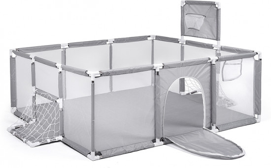 Манеж детский с баскетбольным кольцом и воротами