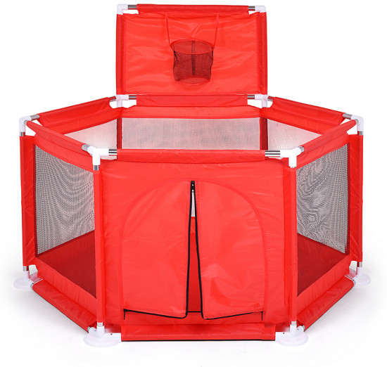 Манеж детский с баскетбольным кольцом