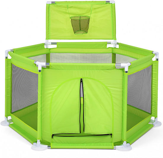 Манеж детский с баскетбольным кольцом