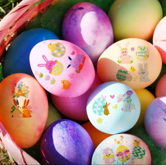 Пасхальные переводные наклейки