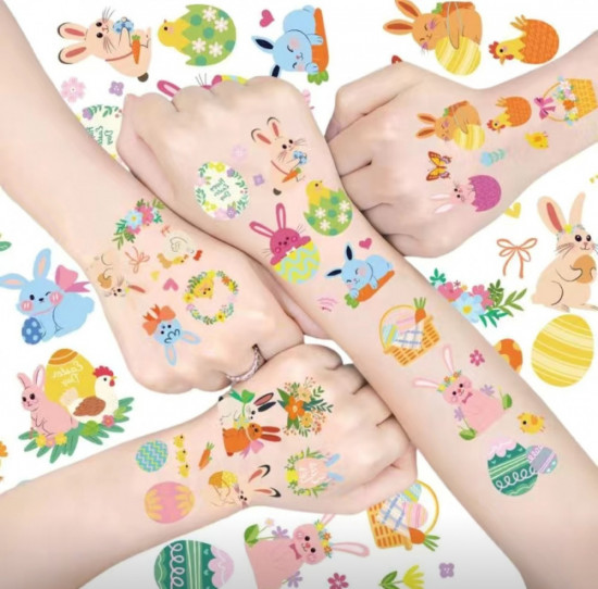 Пасхальные переводные наклейки