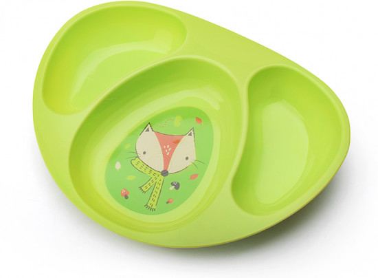 Тарелка детская трехсекционная «Лесные звери»