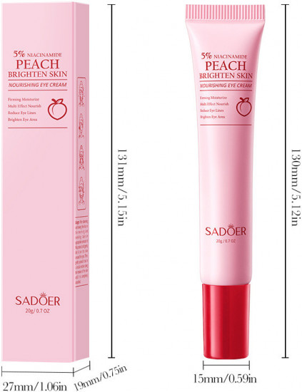 Омолаживающий крем для кожи вокруг глаз с ниацинамидом и экстрактом персика