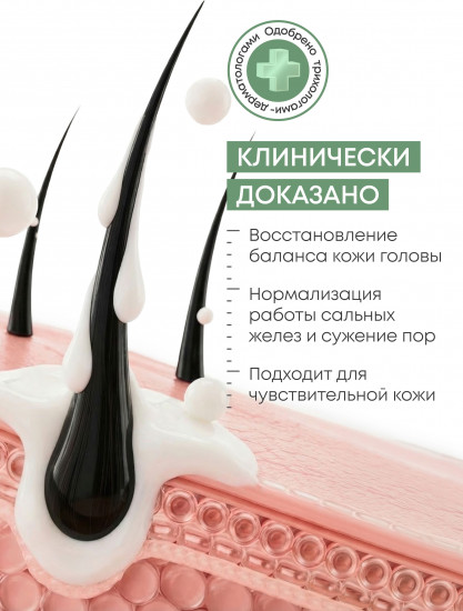 Маска-глина себорегулирующая для жирной кожи головы «Sebum Control»