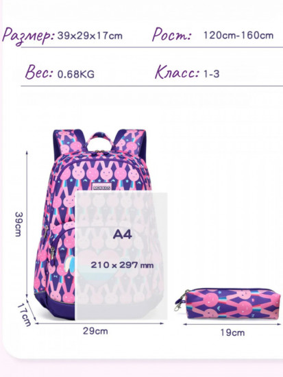 Рюкзак школьный для девочек