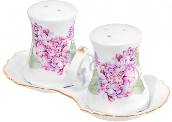 Набор для специй на подставке «Сирень»