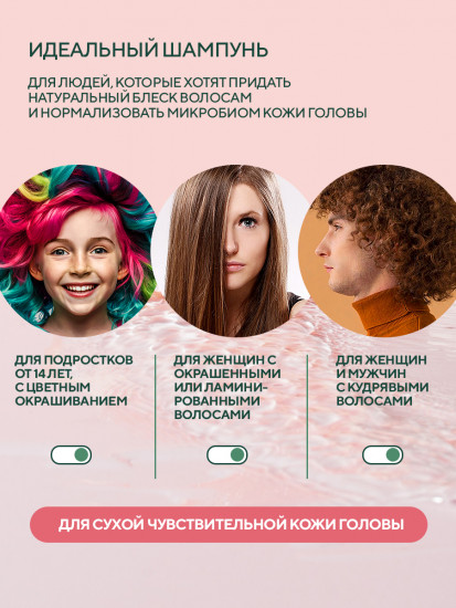 Бессульфатный шампунь для окрашенных и поврежденных волос