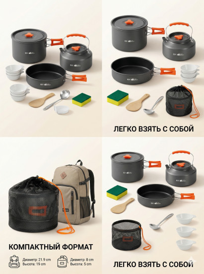 Туристический набор посуды