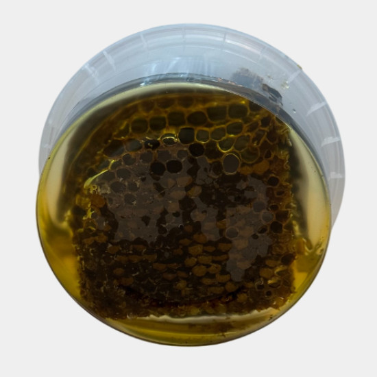 Мед натуральный тёмный лечебный в сотах