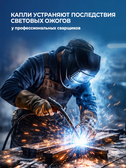 Капли для глаз антибактериальные от усталости и покраснения