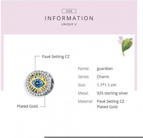 Шарм из серебра «Глаз»